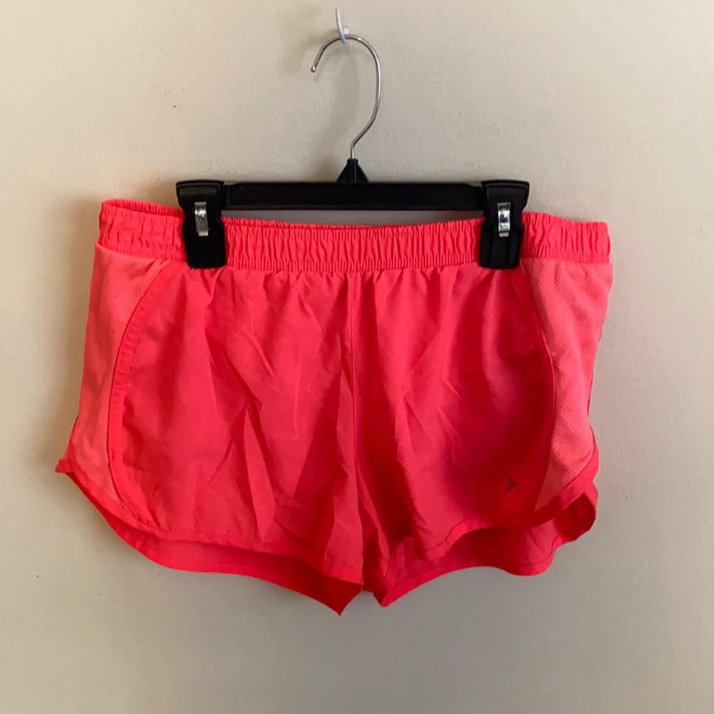 Hot pink running shorts